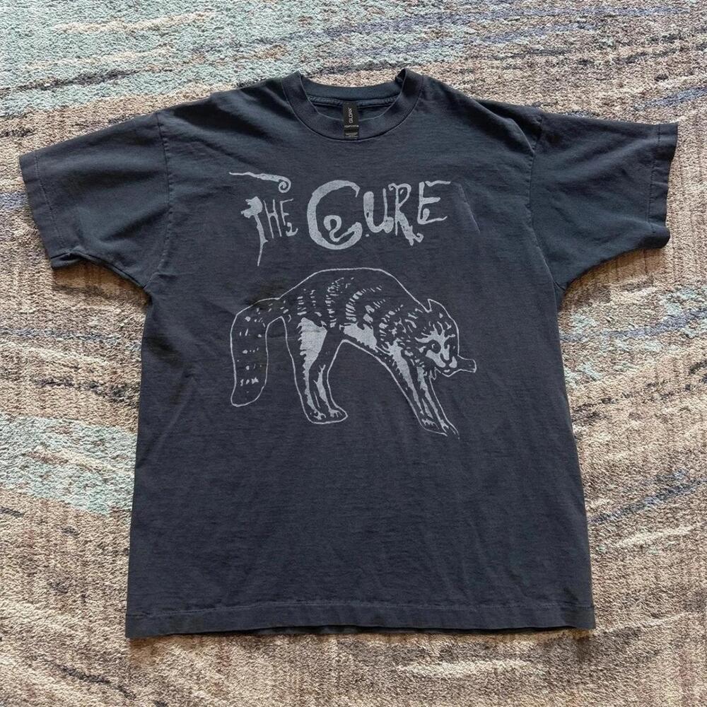 1990S The Cure Black T-Shirt With Unique Print